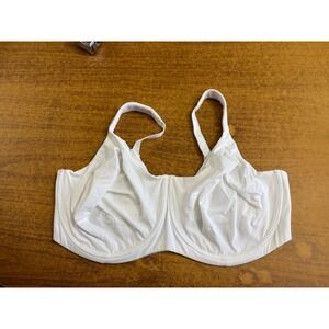 Comfort Choice White Unlined Underwire Bra 52DD 27-0856-8 Adjustable Straps